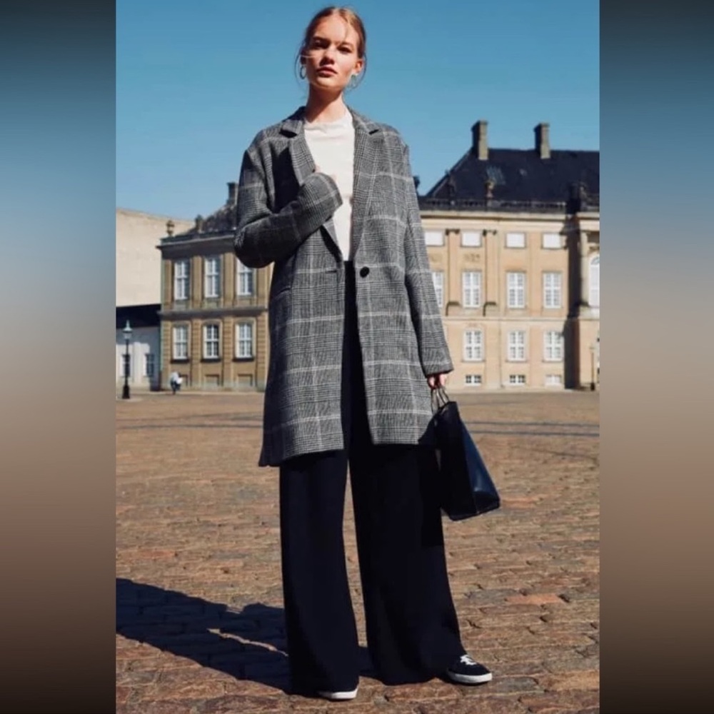 Rails Anders Plaid Oversized Coat SZ S - Picture 2 of 9